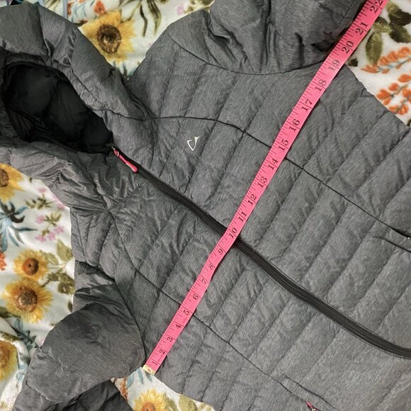 Paradox Quilted Down Jacket Womens S Black Duck Fill Full Zip Hooded Outdoor - Picture 7 of 9